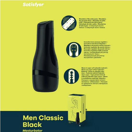 Satisfyer Masturbator Men Classic Black