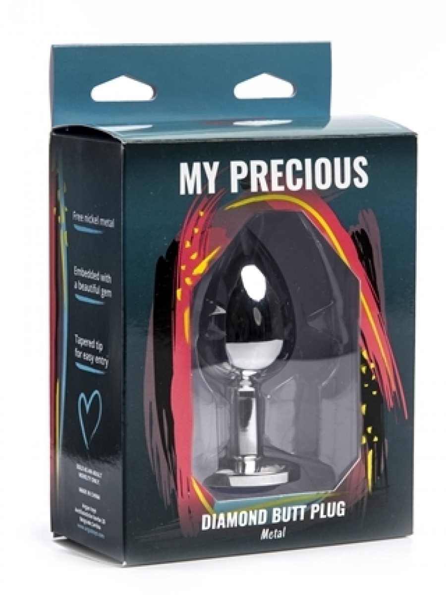 Large My Precious Silver Butt Plug - Slika 3
