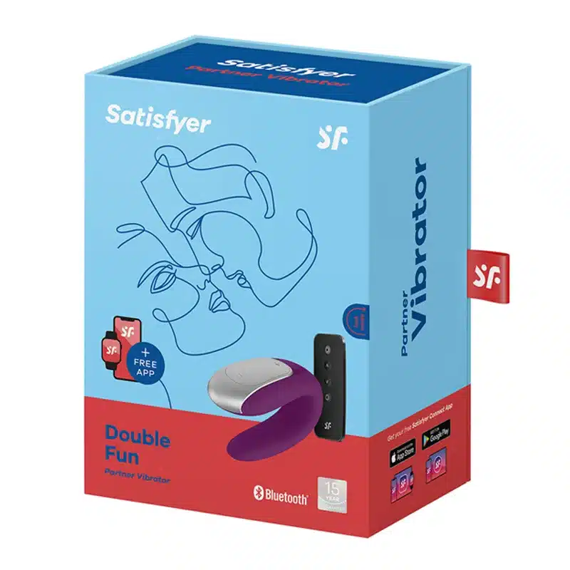 Satisfyer Double Fun Violet -Vibrator za parove - Slika 6
