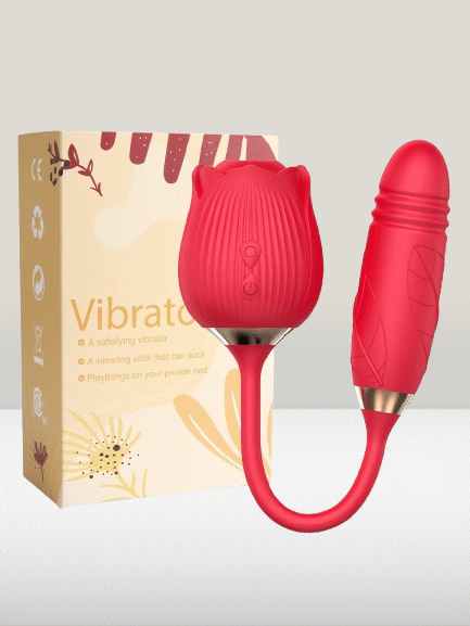 Vibrator sa Usisavanjem i Analnim Dodatkom