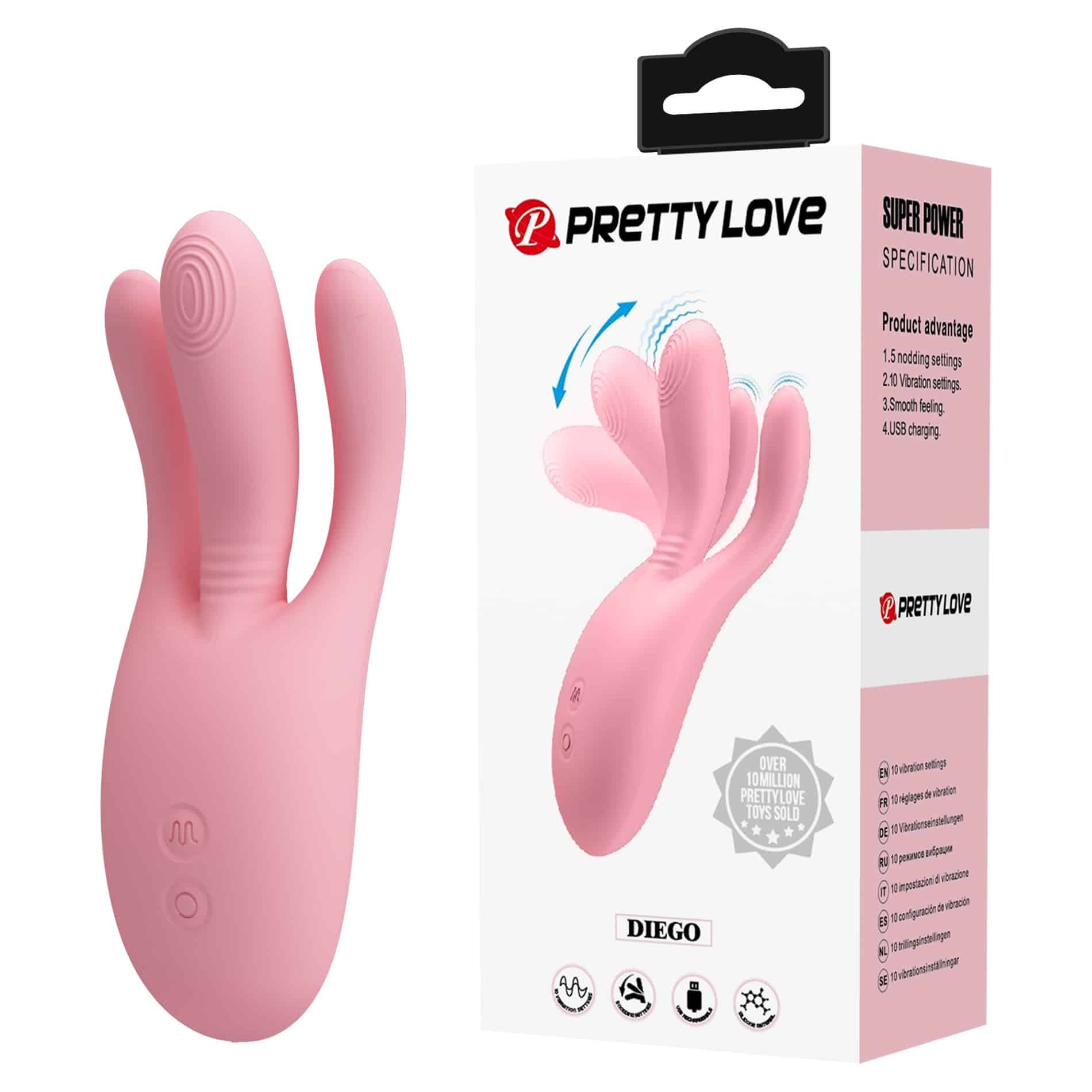 Pretty love Diego multifunkcionalni vibrator